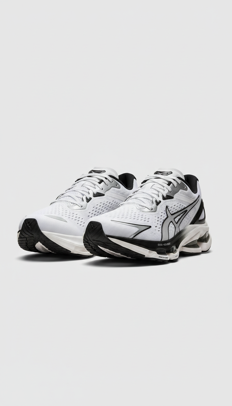 White & Grey Sports Shoes