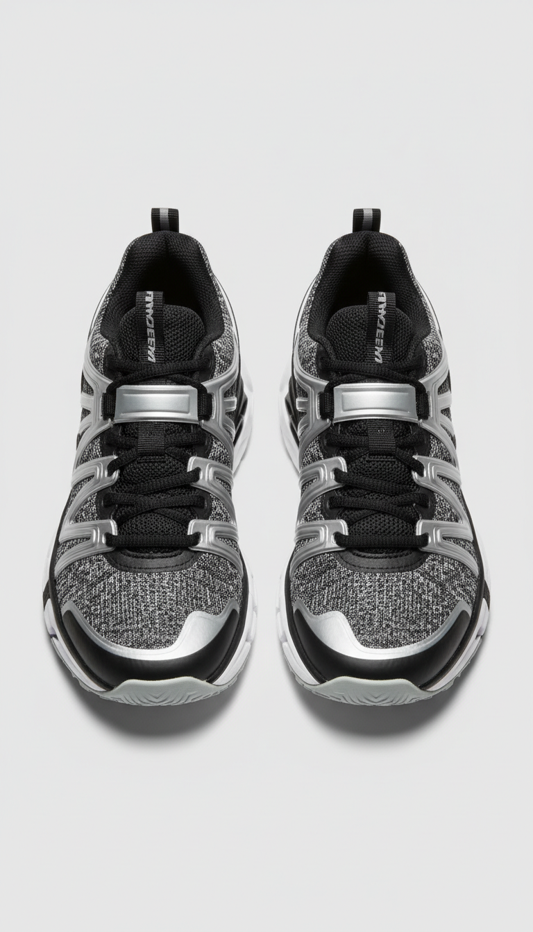 Black & Grey Sports Shoes